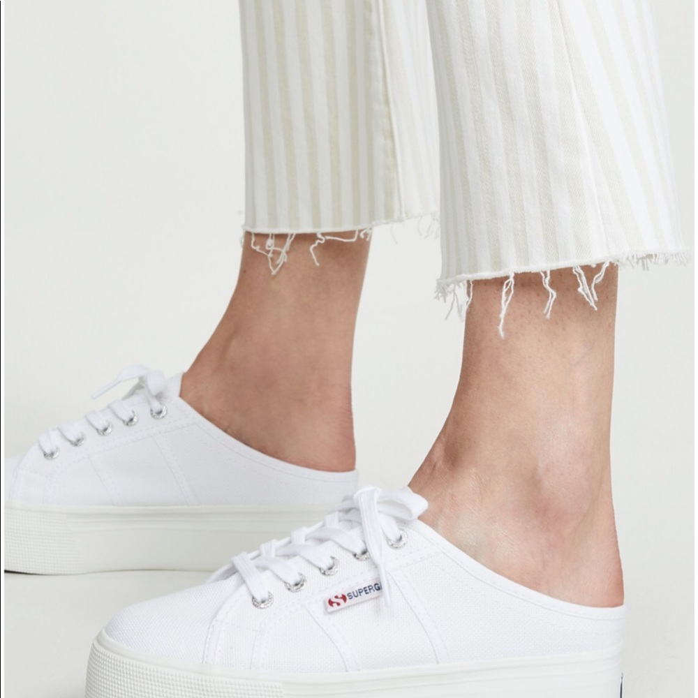 Superga slip on platform shoe